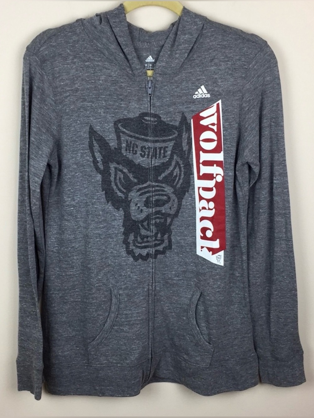 Adidas - NC State Wolfpack Zip Up Hoodie Jacket